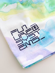White/Blue Relaxed Fit Short Sleeve All-Over Print 100% Cotton T-Shirt (3-16yrs) - Image 3 of 4