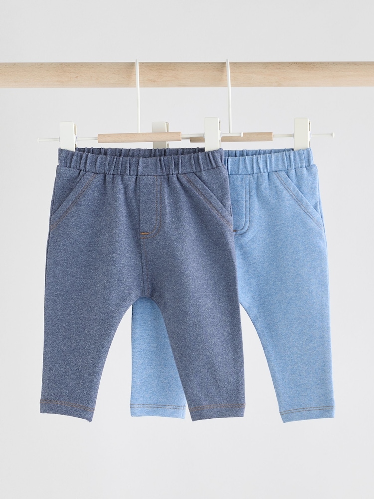 Blue Baby Leggings 2 Pack - Image 1 of 9