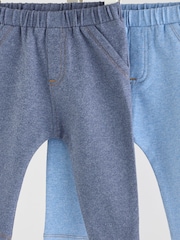 Blue Baby Leggings 2 Pack - Image 6 of 9