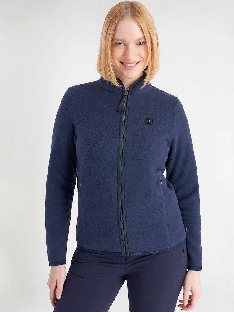 Синий - Флисовый топ на молнии Calvin Klein Golf Alvardo - Image 1 of 9