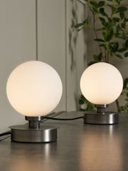BHS Set of 2 Claude Touch Table Lamps - Image 1 of 6