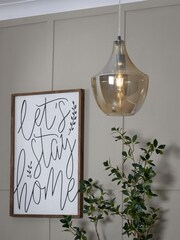 BHS Jena Glass Pendant Ceiling Light - Image 2 of 6