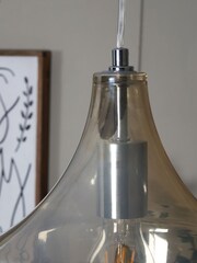BHS Jena Glass Pendant Ceiling Light - Image 5 of 6