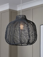 BHS Grey Leo Rattan Easyfit Shade - Image 1 of 6