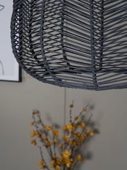 BHS Grey Leo Rattan Easyfit Shade - Image 5 of 6