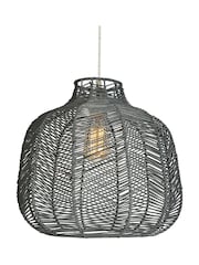 BHS Grey Leo Rattan Easyfit Shade - Image 6 of 6