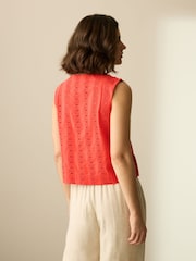 Red Broderie Waistcoat - Image 4 of 7
