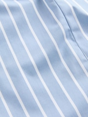 Blue/White Stripe Sleeveless Fitted Shirt - Image 7 of 8