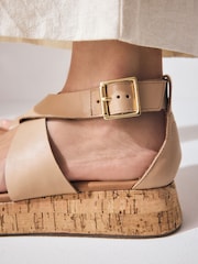 Cuero neutro - Sandalias con plataforma gruesa de Forever Comfort® - Imagen 4 de 9