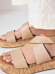 Cuero neutro - Sandalias con plataforma gruesa de Forever Comfort® - Imagen 5 de 9