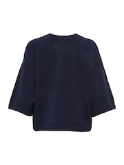 ONLY Blue 3/4 Sleeve Jumpers - Image 1 of 2