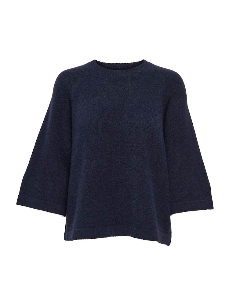 ONLY Blue 3/4 Sleeve Jumpers - Image 2 of 2 ONLY Blue 3/4 Sleeve Jumpers - Image 2 of 2