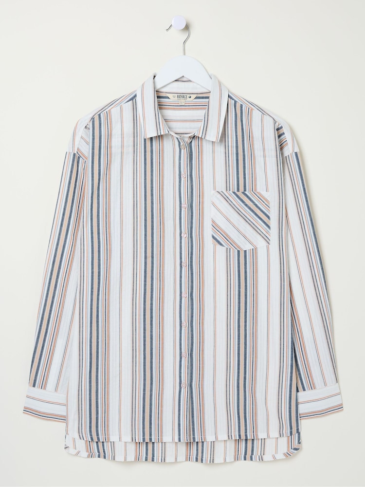 FatFace Multi 100% Cotton Carolin Stripe Shirt - Image 1 of 1