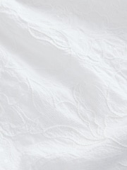 White Summer Sparkle Cornelli 100% Cotton Mini Dress - Image 10 of 11