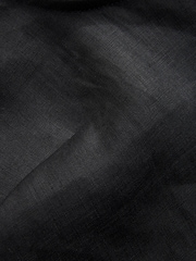 Black 100% Linen Button Down Top - Image 6 of 7