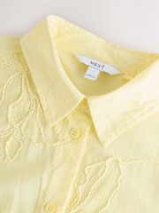 Yellow Textured Cornelli Cover-Up Shirt - Image 10 of 11