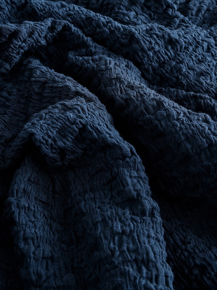 Navy Textured Jersey Maxi Dress - Image 7 of 7