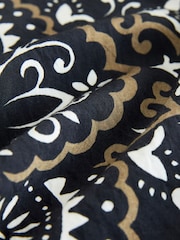 Black/Green Midi Slip Summer Dress - Image 6 of 7