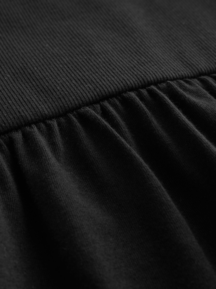 Black Jersey Midi Summer Dress - Image 2 of 3