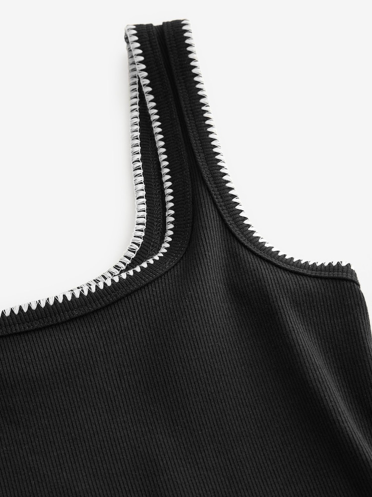 Black Jersey Midi Summer Dress - Image 3 of 3