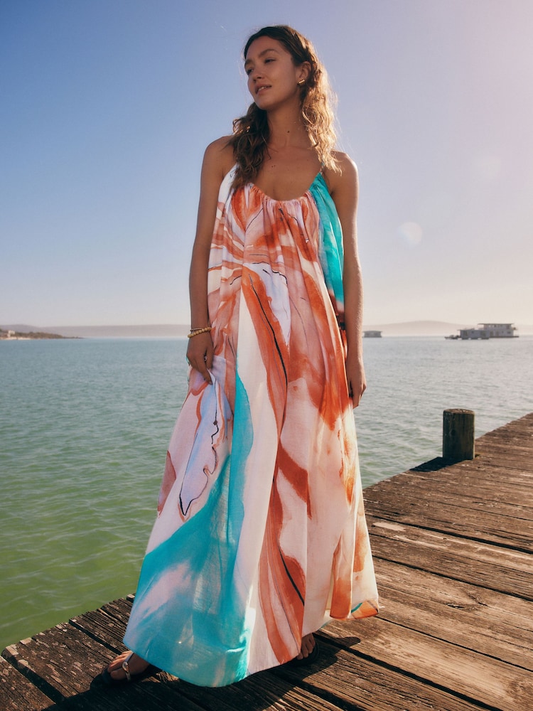 Multi Volume Maxi Dress - Image 1 of 8