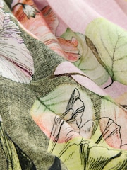 Lilac/White Mini Summer 100% Cotton Dress - Image 10 of 11