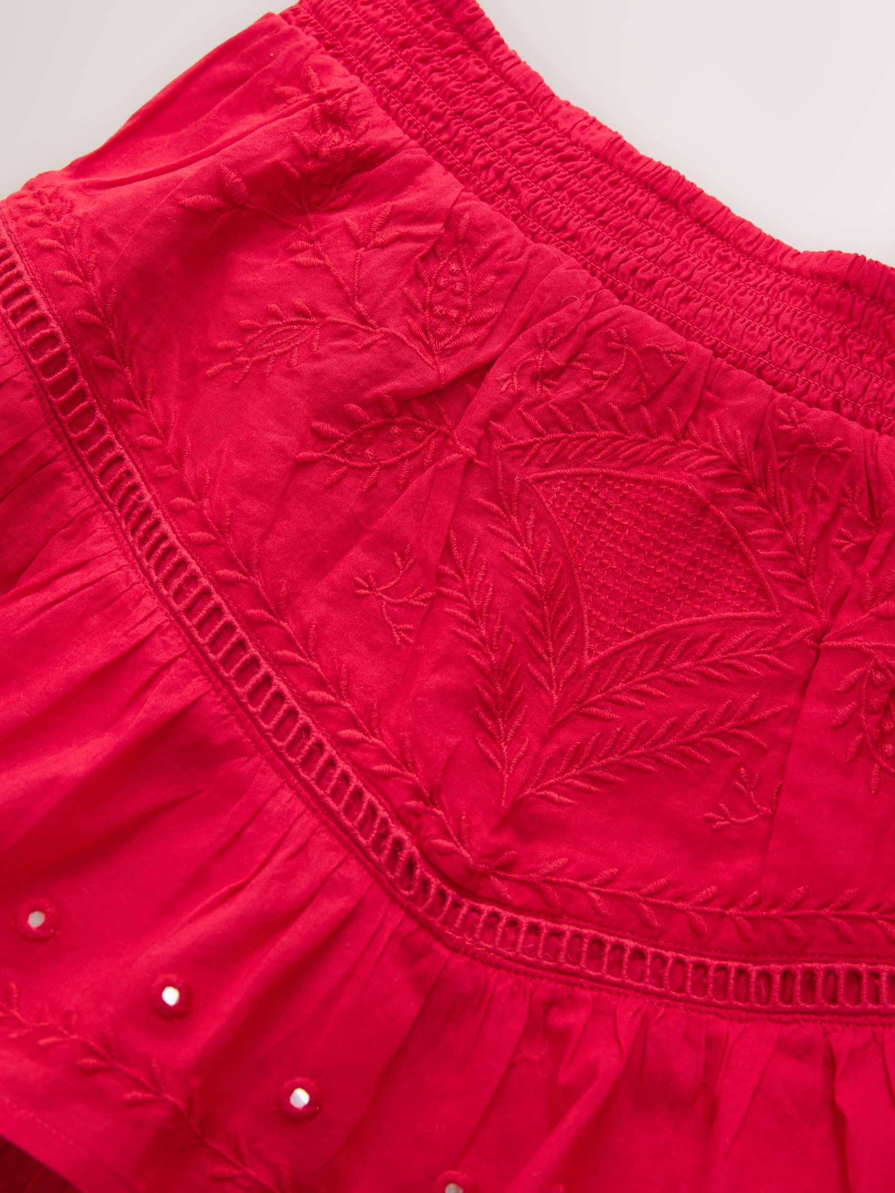 Buy Red Rara Style 100% Cotton Mini Skirt from Next USA