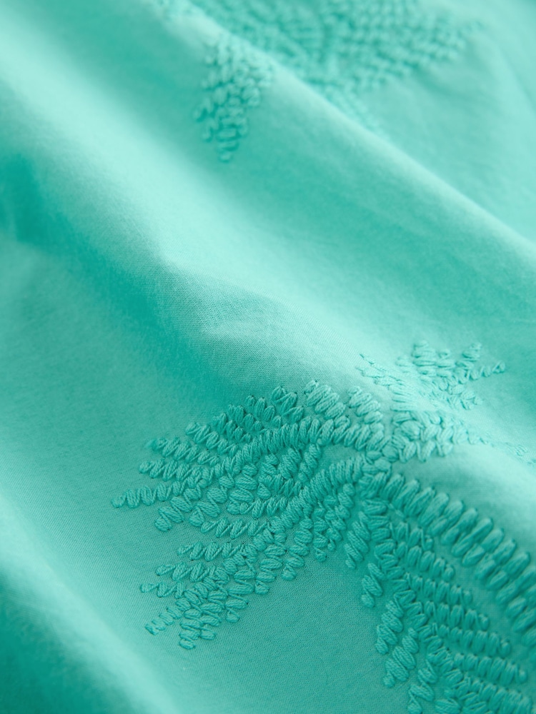 princess polly baby blue dress Aqua Blue Muslin Fit And Flare Midi Dress Online FABKU21237 FABANZA UK main image 1