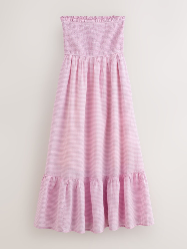 Lilac Purple Bandeau Midi Dress - Image 6 of 8