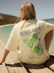 Желтый Margarita - Пляжная футболка с принтом - Image 3 of 9