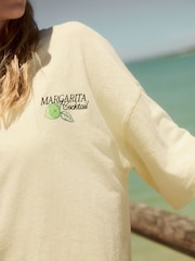 Желтый Margarita - Пляжная футболка с принтом - Image 4 of 9