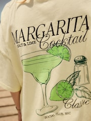 Желтый Margarita - Пляжная футболка с принтом - Image 5 of 9