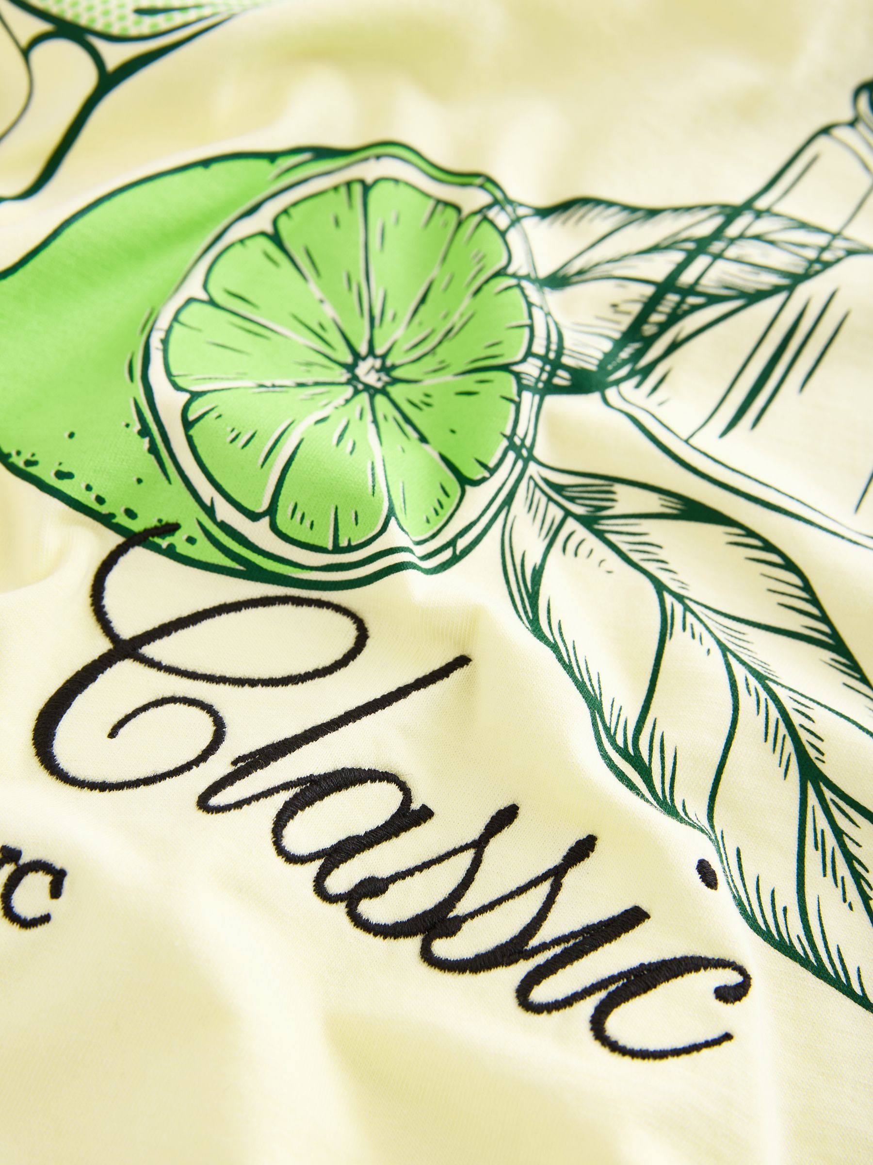 Buy Yellow Margarita Graphic Print Beach T-Shirt from Next USA