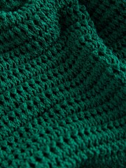 self. Green Crochet Maxi Beach Dress - Image 7 of 7