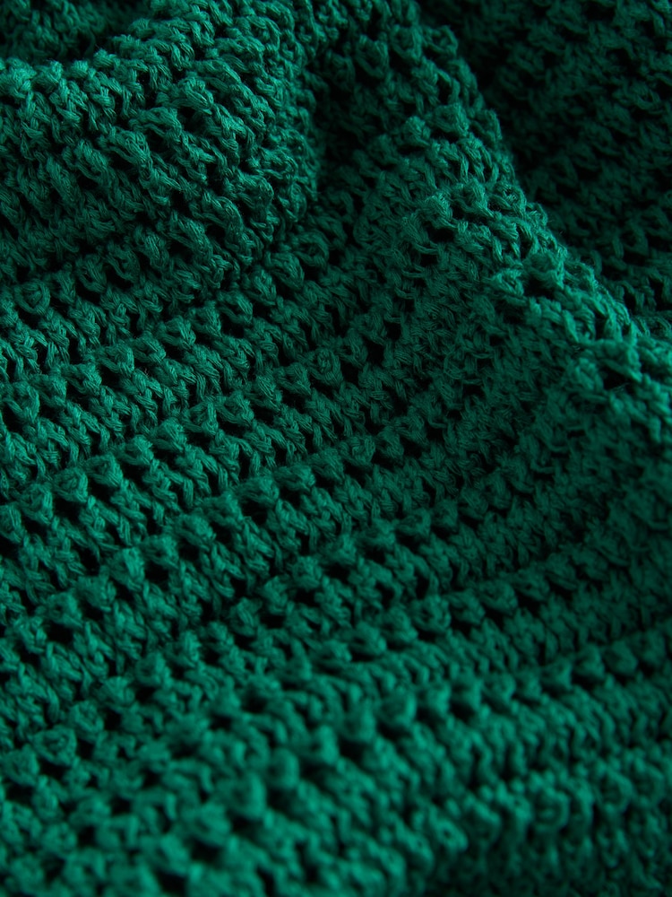 self. Green Crochet Maxi Beach Dress - Image 7 of 7