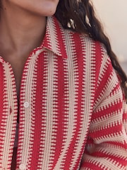 Rojo/crudo - Prenda de playa de crochet - Imagen 7 de 9