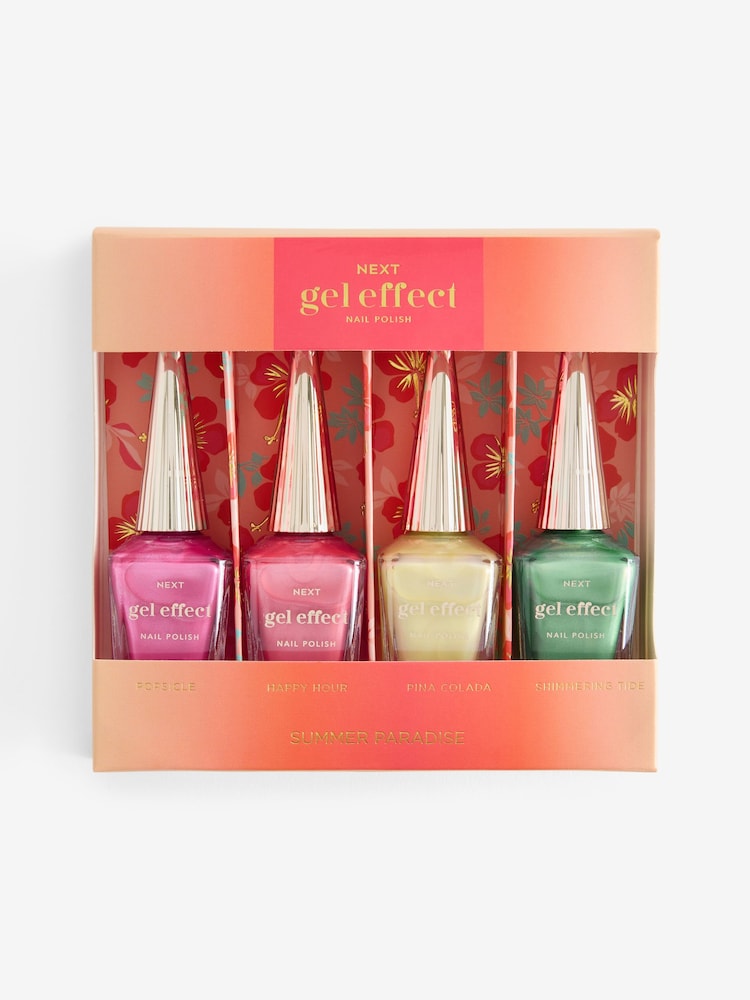 Set of 4 Gel Effect Nail Polish Gift Set - Image 2 of 3