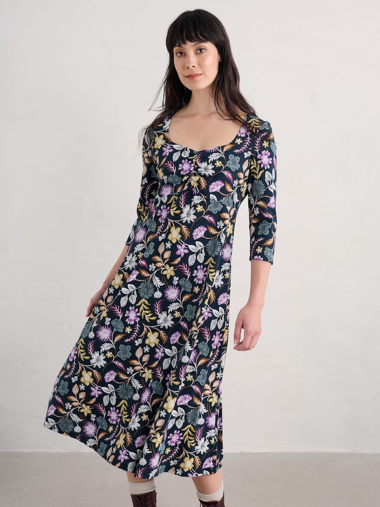 Seasalt Cornwall – Secret Cove – Midikleid mit 3/4-Ärmeln - Bild 1 von 5