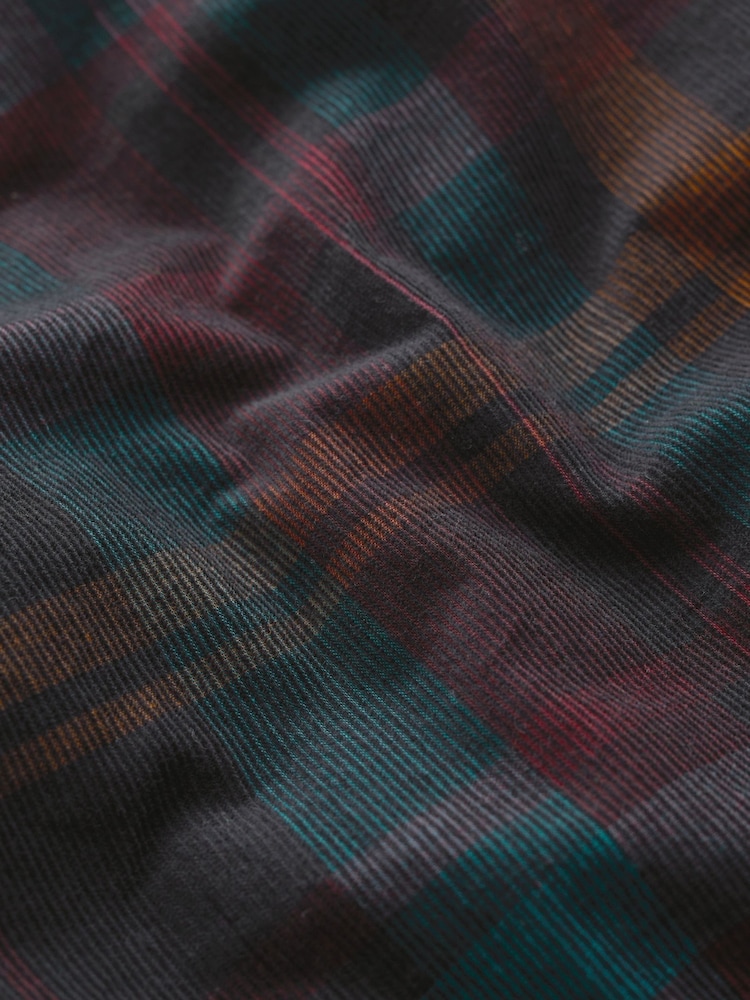 Seasalt Cornwall Blue Day Dream Cord Check Midi Skirt - Image 5 of 5