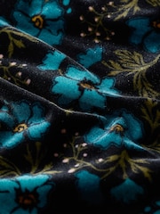 Seasalt Cornwall Black Petite Oak Cottage Velvet Dress - Image 5 of 5