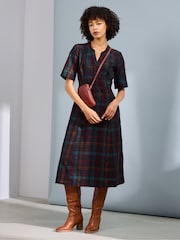 Seasalt Cornwall Teal Wightwick Denim 100% Organic Cotton Midi Dress - Изображение 1 из 8