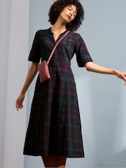 Seasalt Cornwall Teal Wightwick Denim 100% Organic Cotton Midi Dress - Изображение 2 из 8
