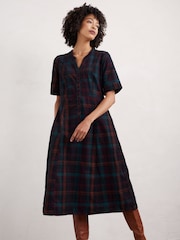 Seasalt Cornwall Teal Wightwick Denim 100% Organic Cotton Midi Dress - Изображение 4 из 8