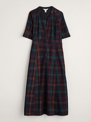 Seasalt Cornwall Teal Wightwick Denim 100% Organic Cotton Midi Dress - Изображение 7 из 8