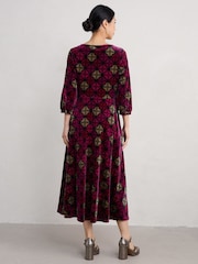 Seasalt Cornwall Pink Tall Oak Cottage Velvet Dress - Image 2 of 5