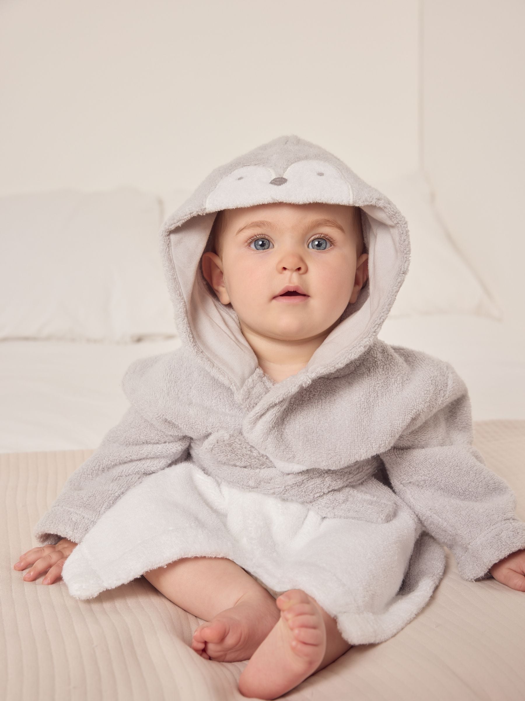 Buy The White Company Grey Snowy Penguin Robe from the Next UK online shop
