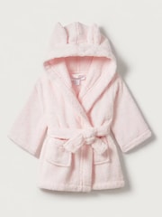The White Company Pink Bear Baby 100% Cotton Robe - Image 3 of 4