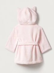 The White Company Pink Bear Baby 100% Cotton Robe - Image 4 of 4