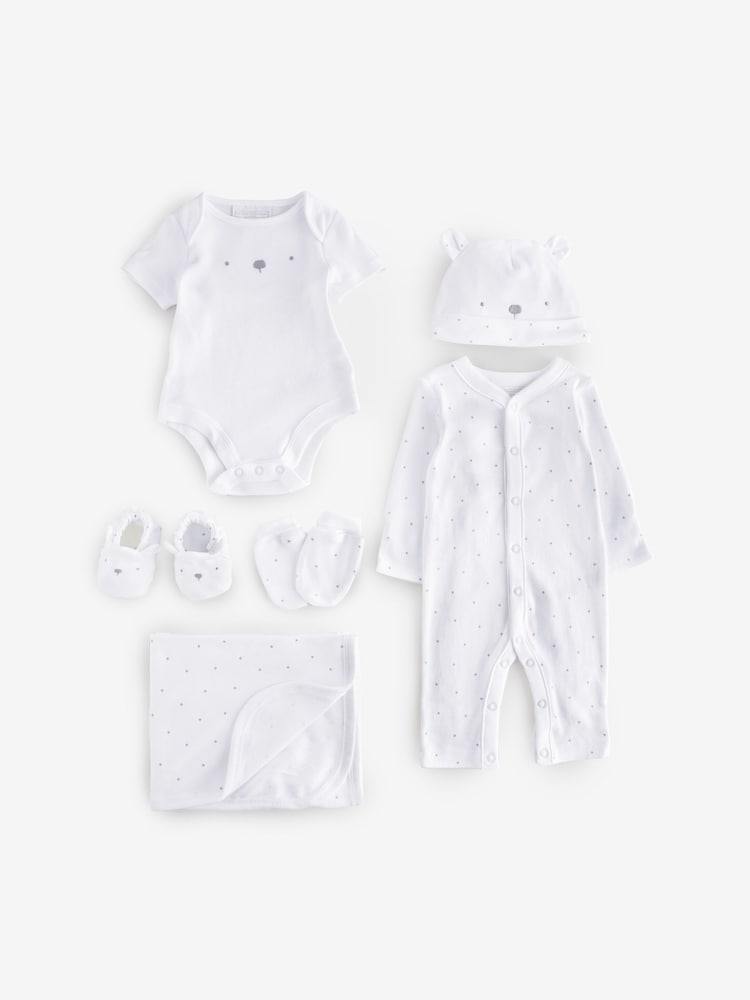 The White Company Bringing Home Baby 100% Cotton White Gift Set - Image 1 of 1