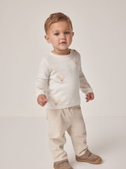 The White Company Wool Jingles White Jumper - Image 1 of 6